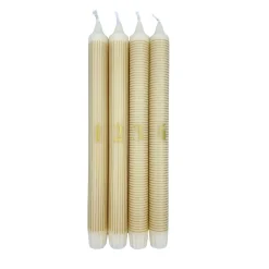 New Adventslys krone 4 pk gull Kronelys|Julelys Og Lysestaker