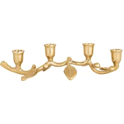 Hot Adventstake Gullblad Lysestaker|Julelys Og Lysestaker