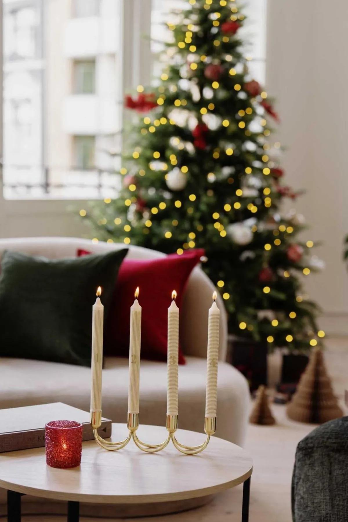 Clearance Adventstake Myra 25cm Lysestaker|Julelys Og Lysestaker