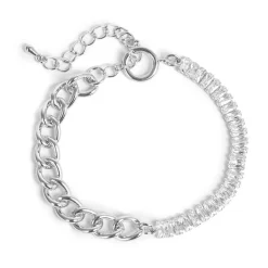 Hot Armbånd med lenke og krystaller, S Armbånd