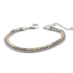 Clearance Armbånd, ombrè grey S Armbånd