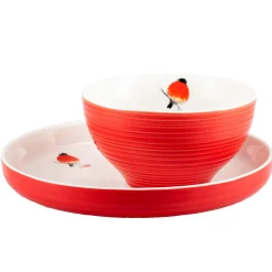 Outlet Asjett Dompap 21 cm Servise|Juleservering