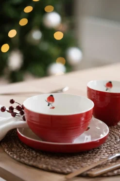 Outlet Asjett Dompap 21 cm Servise|Juleservering