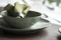 Hot Asjett Iben 21 cm grønn-blå Servise