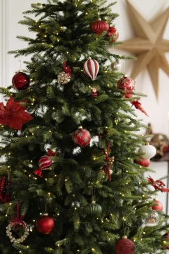 Discount Blomst på klype rød Julepynt|Julekuler