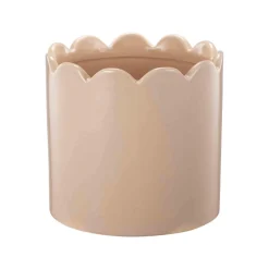 Outlet Blomsterpotte Scallop 13,5cm, beige Blomsterpotter Og Pidestaller