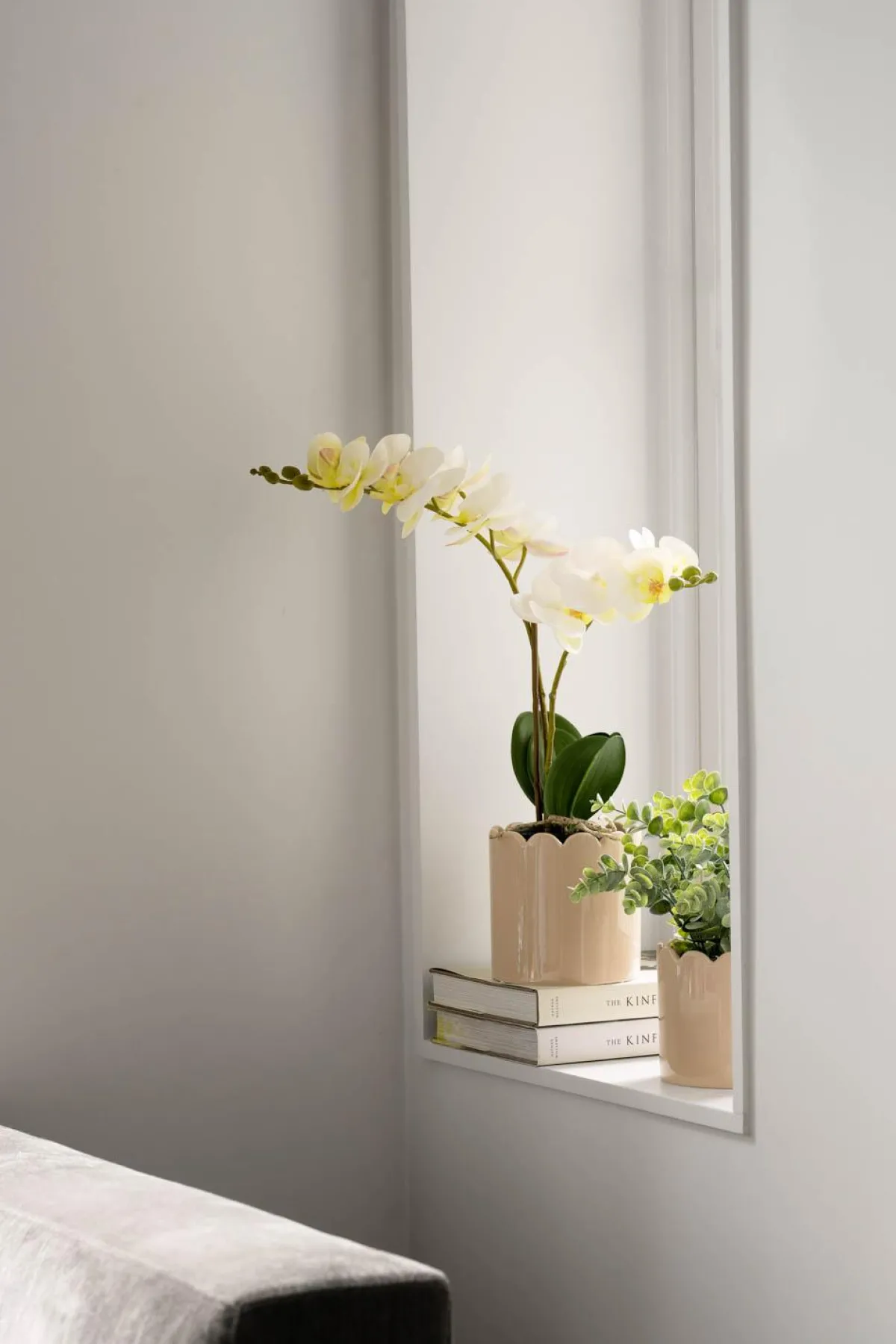 Outlet Blomsterpotte Scallop 13,5cm, beige Blomsterpotter Og Pidestaller