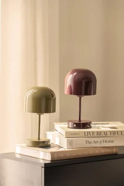 Hot Bordlampe Napoli oppladbar 24 cm oliven Lamper