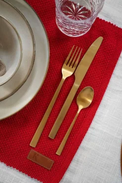 Clearance Brikke Tuva rød Duker, Spisebrikker, Brikker Og Løpere|Juletekstil