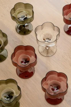 Discount Champagneglass Tira mørk grønn Glass|Gavetips