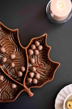 Hot Dekorfat Lønneblad 30cm Servering|Pynt