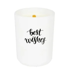 Sale Duftlys Best Wishes hvit Duftlys|Julelys Og Lysestaker