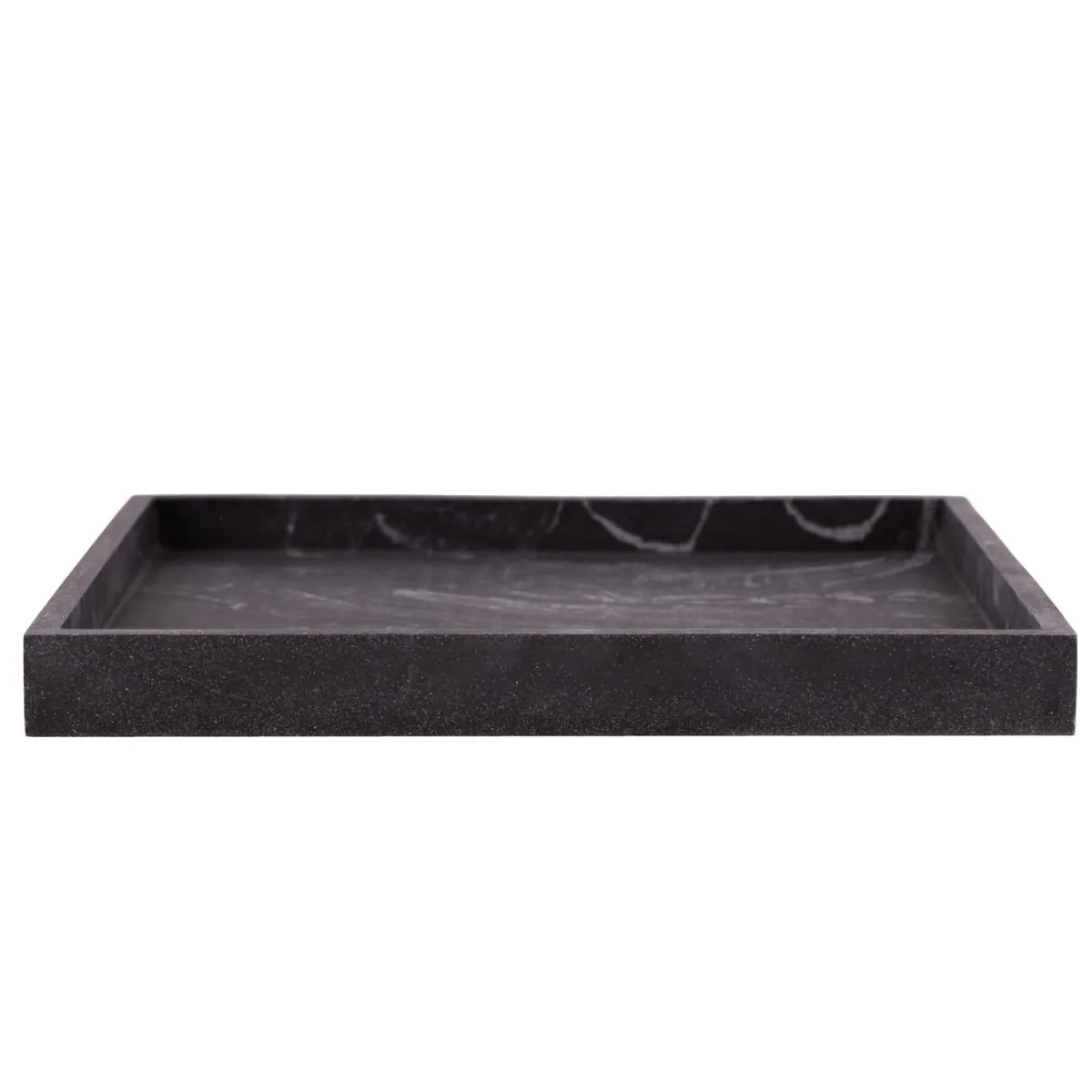 Online Fat marmor sort 25x25cm Baderomsartikler