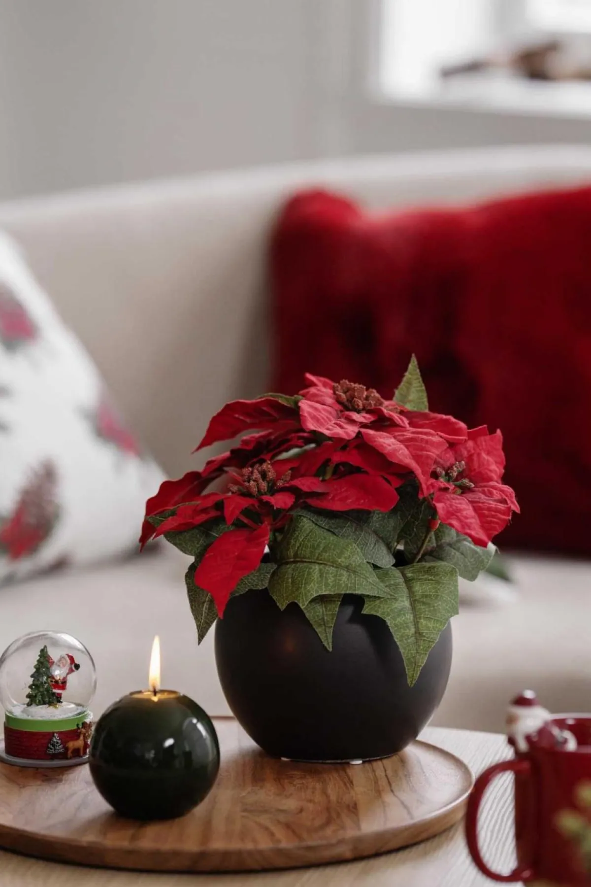 Outlet Festlys lakk kule mørk grønn Kubbelys|Julelys Og Lysestaker