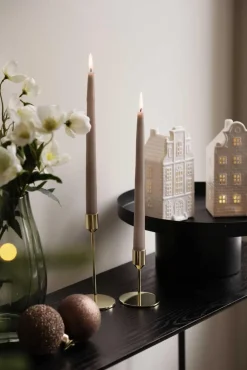 Outlet Festlys lakk 4pk lys beige Kronelys