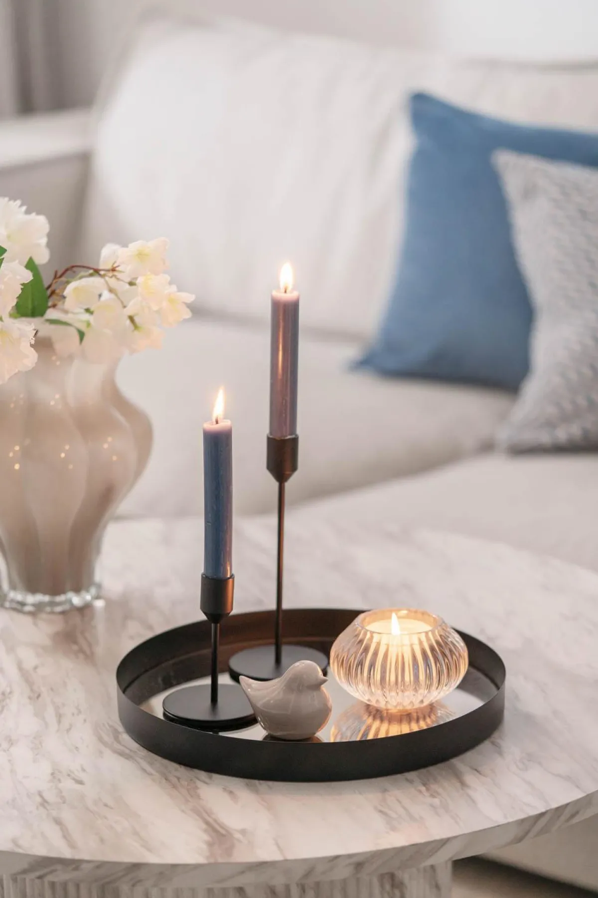 Clearance Fugl Lily 7 cm beige Pynt