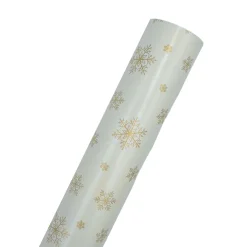 Discount Gavepapir snøkrystall offwhite Gaveinnpakking