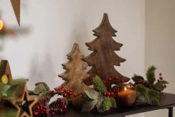 Clearance Girlander med kongle og røde bær Kunstige Blomster|Juletrær Og Julegrønt