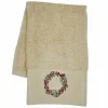 Best Gjestehåndkle krans beige Annen Tekstil|Baderomsartikler