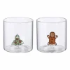 Online Glass Christmas 2pk Glass|Juleservering