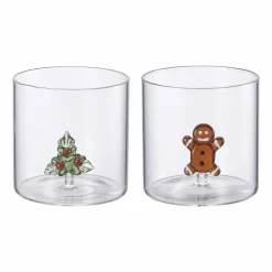 Online Glass Christmas 2pk Glass|Juleservering