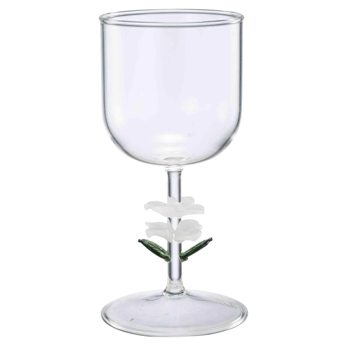 Clearance Glass Hvit blomst Glass