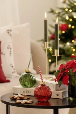 Online Glass julekule grønn Glass|Juleservering