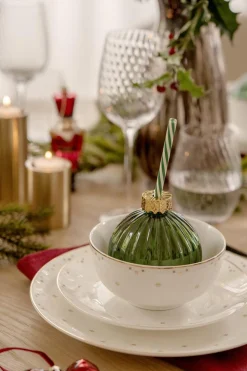 Online Glass julekule grønn Glass|Juleservering