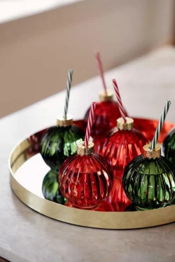 Online Glass julekule grønn Glass|Juleservering