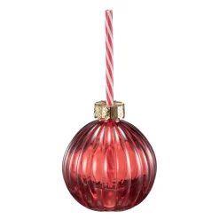 Sale Glass julekule rød Glass|Juleservering