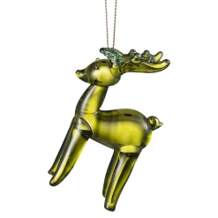 Hot Glasshjort grønn Julepynt|Julekuler