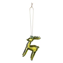 Hot Glasshjort grønn Julepynt|Julekuler