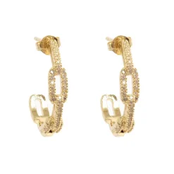 Online Glitrende hoops, lenke-form, G Ørepynt