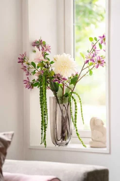 Hot Gren Klematis H 105 cm Kunstige Blomster