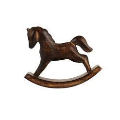 Best Gyngehest i mangotre 12 cm Pynt|Julepynt