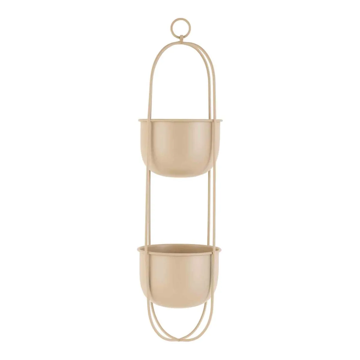 Clearance Hengepotte dobbel 58 cm beige Blomsterpotter Og Pidestaller