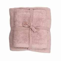 Sale Håndklesett 2 pk rosa Annen Tekstil|Baderomsartikler