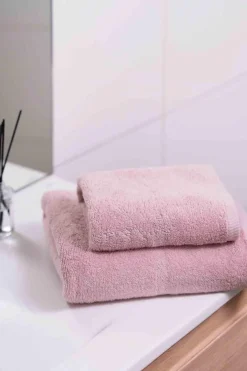 Sale Håndklesett 2 pk rosa Annen Tekstil|Baderomsartikler