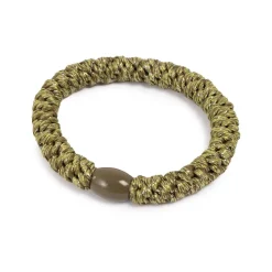 Hot Hårstrikk, glitter, oliven, gull Hårstrikk