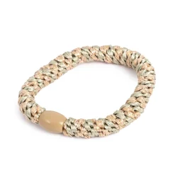 Discount Hårstrikk Glitter Pistasj/gull/beige perle Hårstrikk