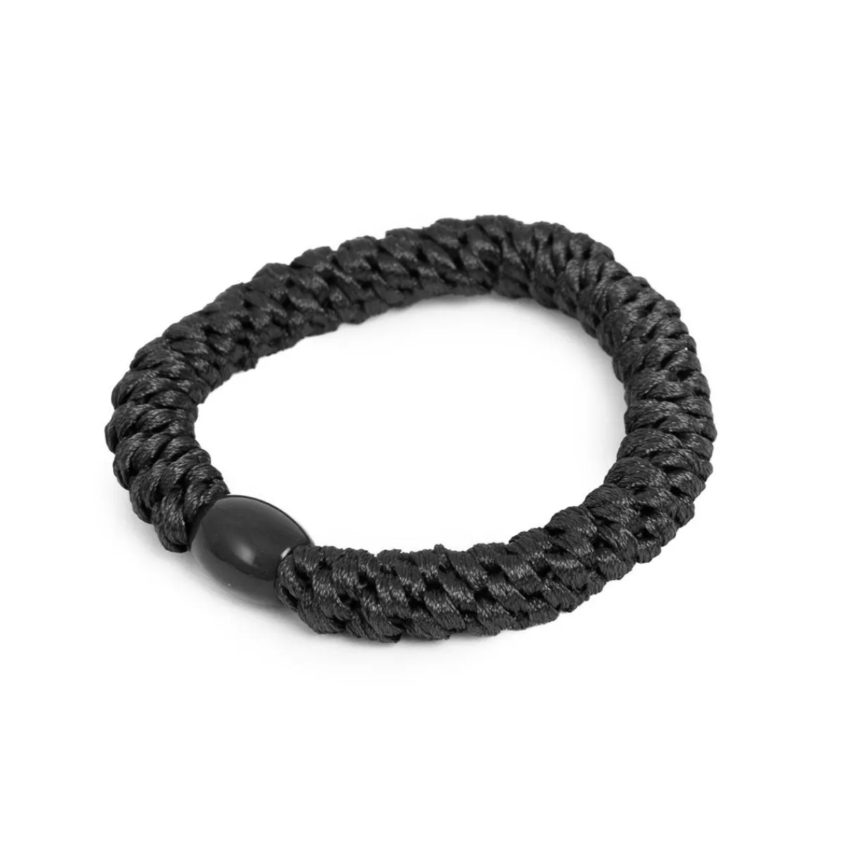 Clearance Hårstrikk Sort m/sort perleskimmer Hårstrikk