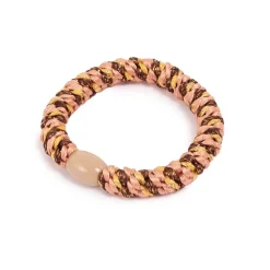 Outlet Hårstrikk, tuttifrutti, rosa, brun, gull Hårstrikk