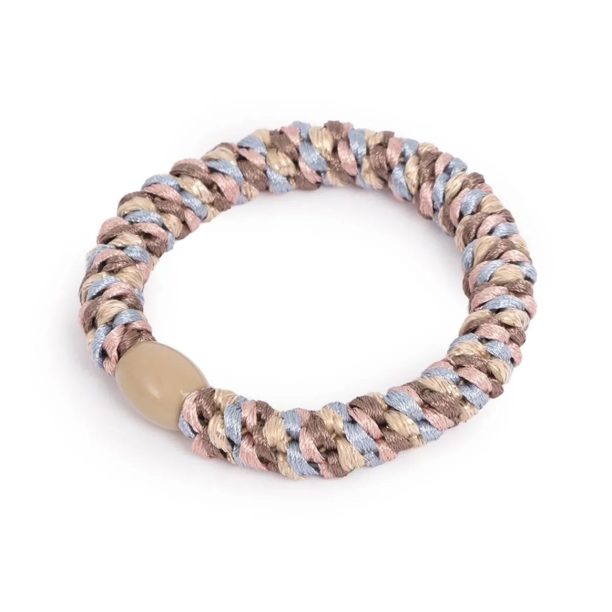 Clearance HårstrikkTuttifrutti grå/rosa/blå m/beige Hårstrikk