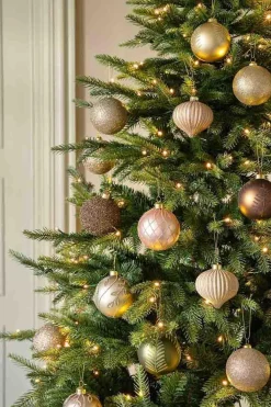 Online Julekule blader brun Julekuler