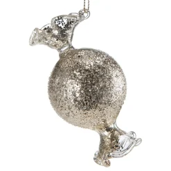 Clearance Julekule Candy Sølv Julekuler