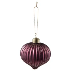 Online Julekule Dråpe rille burgunder Julekuler