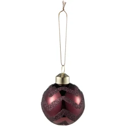 Best Julekule glitre burgunder Julekuler