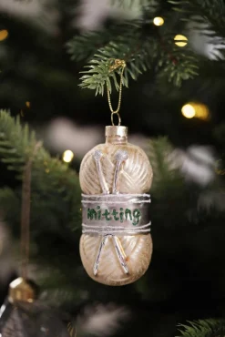 Best Julekule nøste, gull Julekuler