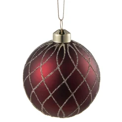 Discount Julekule sparkle burgunder Julekuler