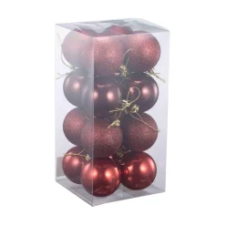 Sale Julekuler 16 pk rød Julekuler